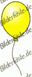 Luftballone: Luftballon - einzeln gelb (nicht animiert)
