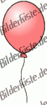 Luftballone: Luftballon - einzeln rot (nicht animiert)