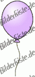 Luftballone: Luftballon - einzeln violet (nicht animiert)