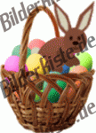 Easter: Easter basket - with bunny 1 (animated GIF)