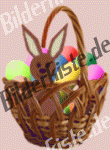 Ostern: Osterkorb - mit Hase 3 (animiertes GIF)