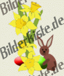 Ostern: Hase versteckt Ei - rechte Seite (nicht animiert)