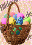 Easter: Easter basket - with easter eggs (not animated)