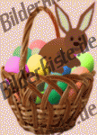 Easter: Easter basket - with bunny 6 (not animated)