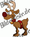 Christmas: Reindeer - with bell (not animated)