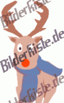 Christmas: Reindeer - Rudolph with scarf (not animated)