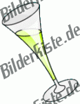 Silvester: Sektglas 1 - schrg (nicht animiert)