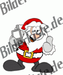 Christmas: Santa Claus - with mobile phone (not animated)