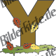 Buchstabe Y mit Bl�ttern