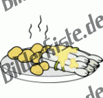 Spargel mit Kartoffeln und Rahmso�e