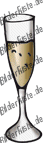Sektglas ohne Kohlens�ure