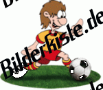 Football: Player dribbling on turf (not animated)