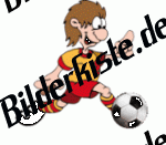 Fu�ball: Spieler dribbelt (nicht animiert)
