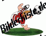 Football: sideshot on turf (not animated)