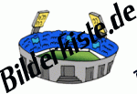Fu�ball: Stadion blau (nicht animiert)