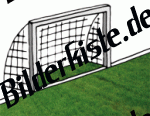 Fu�ball: Tor auf Rasen (nicht animiert)