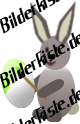 Ostern: Hase - bemalt Ei (g�n) (animiertes GIF)