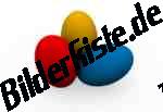 Ostern: Ostereier - bunt mit Schatten (nicht animiert)