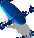 Reissn�gel: flach - blau (nicht animiert)