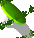 Reissn�gel: flach - gr�n (nicht animiert)
