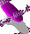 Reissn�gel: flach - pink (nicht animiert)