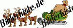 Christmas: Sledge Reindeers - with bell (not animated)