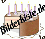 Geburtstag: Torten - mit Kerzen angeschnitten  (nicht animiert)