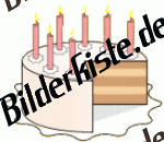 Geburtstag: Torten - mit Kerzen angeschnitten 2  (nicht animiert)