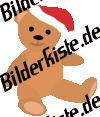 Weihnachten: Teddy - mit Nikolausm�tze (nicht animiert)