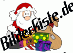 Weihnachten: Weihnachtsmann mit Sack (nicht animiert)