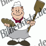 Handwerker: B�cker mit Brot (nicht animiert)