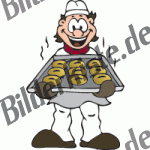 Handwerker: B�cker mit Br�tchen (nicht animiert)