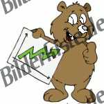 B�r mit positivem Graph in der Hand