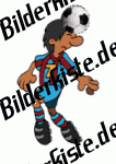 Fu�ball: Kopfball (rot-blaues Trikot)  (nicht animiert)