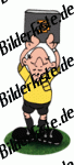 Football: Referee with blackboard on the turf (3 minutes) (not animated)