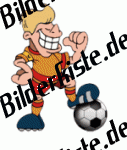 Fu�ball: Grinsender Star (nicht animiert)