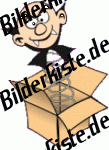 Geburtstag: Geschenke - Geschenk mit Vampir  (nicht animiert)