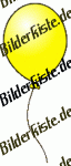 Baloons: Baloon - single yellow (not animated)