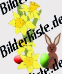 Ostern: Hase versteckt Ei - rechte Seite (animiertes GIF)