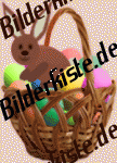 Easter: Easter basket -with bunny 4 (animated GIF)