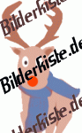 Weihnachten: Rentier - Rudolph mit Schal (nicht animiert)