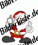 Weihnachten: Weihnachtsmann - mit Handy (nicht animiert)
