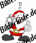Weihnachten: Weihnachtsmann - mit Handy Idee (nicht animiert)