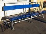 Blue bench