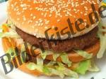 Hamburger on a plate