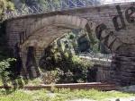 Bridge with handrail infront of another one