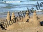 Sandcastle at the sea