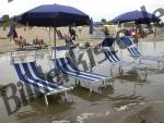 Deckchair in the water