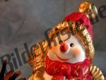 Christmas decoration smiling snowman