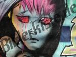 Graffiti crying girl